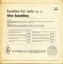 HOLLAND - 1965 06 00 - 2 E - BEATLES FOR SALE No 2 - GEP 8939  - pic 5