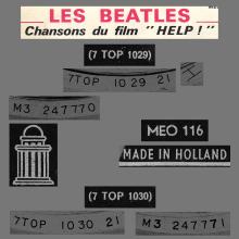 HOLLAND - 1965 09 00 - 1 - LES BEATLES Chansons du film " HELP! " - MEO 116 - pic 1
