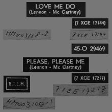 HOLLAND 011 - 1963 02 00 - LOVE ME DO ⁄ PLEASE, PLEASE ME - ODEON - 45-O 29469 - pic 1