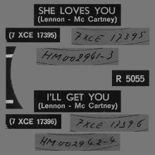 HOLLAND 031 - 1963 08 00 - SHE LOVES YOU -  I'LL GET YOU - PARLOPHONE - R 5055 - pic 3