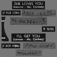 HOLLAND 032 - 1963 08 00 - SHE LOVES YOU -  I'LL GET YOU - PARLOPHONE - R 5055 - pic 1