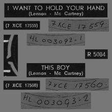 HOLLAND 040 - 041 - 1963 11 00 - I WANT TO HOLD YOUR HAND - THIS BOY - PARLOPHONE - R 5084 - pic 3