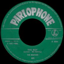 HOLLAND 046 - 1963 11 00 - I WANT TO HOLD YOUR HAND - THIS BOY - PARLOPHONE - R 5084 - pic 2