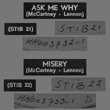 HOLLAND 070 - 1964 01 00 - ASK ME WHY -  MISERY - ODEON - 45-O 29501 - pic 3