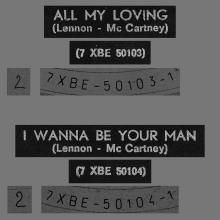 HOLLAND 080 - 1964 02 00 - ALL MY LOVING - I WANNA BE YOUR MAN - ODEON - 45-O 29504 - pic 3