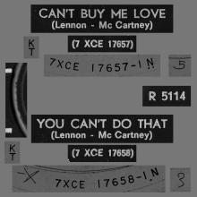 HOLLAND 090 - 1964 03 00 - CAN'T BUY ME LOVE ⁄ YOU CAN'T DO THAT - PARLOPHONE - R 5114 - pic 3