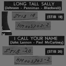 HOLLAND 102 - 1964 06 00 - LONG TALL SALLY -I CALL YOUR NAME - ODEON - 45-O 126 - pic 3