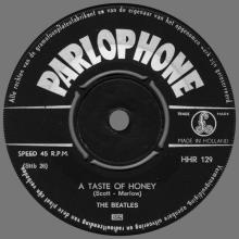 HOLLAND 130 - 1964 07 00 - I'LL CRY INSTEAD ⁄ A TASTE OF HONEY - PARLOPHONE - HHR 129 - pic 1