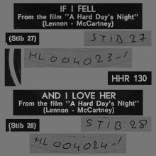 HOLLAND 150 AND 153 - 1964 09 00 - IF I FELL ⁄ AND I LOVE HER - PARLOPHONE - HHR 130 - pic 7