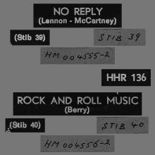 HOLLAND 190 - 1965 01 00 - NO REPLY ⁄ ROCK AND ROLL MUSIC - PARLOPHONE - HHR 136 - pic 2