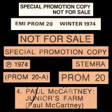 HOLLAND 1974 11 00 PAUL MCCARTNEY WINGS - PROM 20 - JUNIOR'S FARM - 12INCH PROMO - pic 5