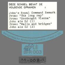 HOLLAND 860 - 1985 00 00 - JOHN LENNON LET'S TALK - APPLE BFR 003 - BLUE VINYL - pic 4