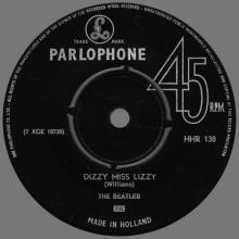 HOLLAND 221 - 1965 09 00 - DIZZY MISS LIZZY ⁄ YESTERDAY - PARLOPHONE - HHR 138 - pic 3