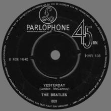 HOLLAND 224 - 1965 09 00 - DIZZY MISS LIZZY ⁄ YESTERDAY - PARLOPHONE - HHR 138 - pic 5