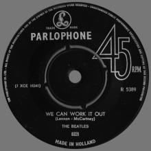 HOLLAND 233 AND 234 - 1965 11 00 - WE CAN WORK IT OUT ⁄ DAY TRIPPER - PARLOPHONE - R 5389 - pic 5