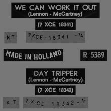 HOLLAND 233 AND 234 - 1965 11 00 - WE CAN WORK IT OUT ⁄ DAY TRIPPER - PARLOPHONE - R 5389 - pic 3
