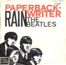 HOLLAND 250 - 1966 05 00 - PAPERBACK WRITER ⁄ RAIN - PARLOPHONE - R 5452 - pic 2