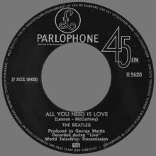 HOLLAND 286 - 1967 06 00 - ALL YOU NEED IS LOVE ⁄ BABY YOU'RE A RICH MAN - PARLOPHONE - R 5620 - pic 3