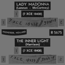 HOLLAND 300 - 1968 02 00 - LADY MADONNA ⁄ THE INNER LIGHT - PARLOPHONE - R 5675 - pic 4