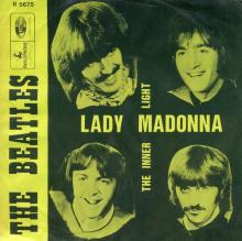 HOLLAND 306 - 1968 02 00 - LADY MADONNA ⁄ THE INNER LIGHT - PARLOPHONE - R 5675 - pic 1