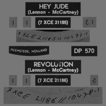 HOLLAND 310 - 1968 08 00 - HEY JUDE ⁄ REVOLUTION - PARLOPHONE - DP 570 - pic 1