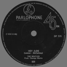 HOLLAND 312 - 1968 08 00 - HEY JUDE ⁄ REVOLUTION - PARLOPHONE - DP 570 - pic 3