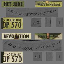 HOLLAND 313 - 1968 08 00 - HEY JUDE ⁄ REVOLUTION - APPLE - DP 570 - pic 2