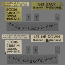 HOLLAND 343 - 1969 04 00 - GET BACK ⁄ LET ME DOWN - APPLE - 5C 006.0484 M - pic 1