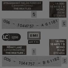 HOLLAND 590 - 1987 03 00 - STRAWBERRY FIELDS FOREVER ⁄ PENNY LANE - PARLOPHONE - 1A 006-10 4475 7 - pic 4