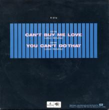 HOLLAND 600 - 1964 03 00 - 1989 - CAN'T BUY ME LOVE ⁄ YOU CAN'T DO THAT - PARLOPHONE - R 5114 - pic 2