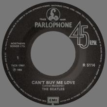 HOLLAND 600 - 1964 03 00 - 1989 - CAN'T BUY ME LOVE ⁄ YOU CAN'T DO THAT - PARLOPHONE - R 5114 - pic 3