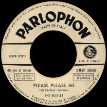 ITALY 1963 11 12 - QMSP 16346 - PLEASE PLEASE ME ⁄ ASK ME WHY - LABEL D - pic 1