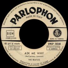 ITALY 1963 11 12 - QMSP 16346 - PLEASE PLEASE ME ⁄ ASK ME WHY - LABEL D - pic 1