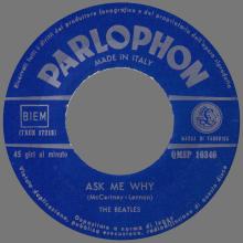ITALY 1963 11 12 - QMSP 16346 - PLEASE PLEASE ME ⁄ ASK ME WHY - B - LABELS - pic 12