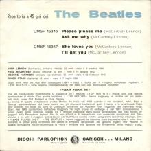 ITALY 1963 11 12 - QMSP 16347 - SHE LOVES YOU ⁄ I'LL GET YOU - A - SLEEVES - pic 2