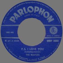 ITALY 1964 01 02 - QMSP 16351 - P.S. I LOVE YOU ⁄ I WANT TO HOLD YOUR HAND - B - LABELS - pic 7