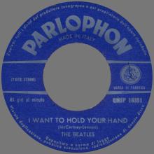 ITALY 1964 01 02 - QMSP 16351 - P.S. I LOVE YOU ⁄ I WANT TO HOLD YOUR HAND - B - LABELS - pic 8