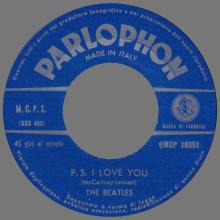 ITALY 1964 01 02 - QMSP 16351 - P.S. I LOVE YOU ⁄ I WANT TO HOLD YOUR HAND - B - LABELS - pic 9