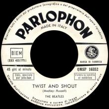 ITALY 1964 01 02 - QMSP 16352 - TWIST AND SHOUT ⁄ MISERY - LABEL B - pic 1