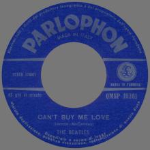 ITALY 1964 05 18 - QMSP 16361 - YOU CAN'T DO THAT ⁄ CAN'T BUY ME LOVE - LABELS - pic 1