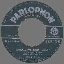 ITALY 1964 06 26 - QMSP 16363 - A HARD DAY'S NIGHT ⁄ THINGS WE SAID TODAY - B - LABELS - pic 8