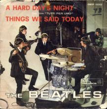 ITALY 1964 06 26 - QMSP 16363 - A HARD DAY'S NIGHT ⁄ THINGS WE SAID TODAY - A - SLEEVE - pic 1