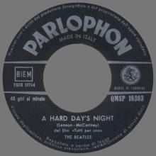 ITALY 1964 06 26 - QMSP 16363 - A HARD DAY'S NIGHT ⁄ THINGS WE SAID TODAY - B - LABELS - pic 11
