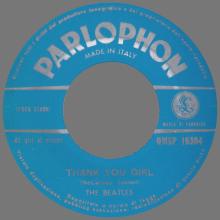 ITALY 1964 07 03 - QMSP 16364 - THANK YOU GIRL ⁄ ALL MY LOVING - B - LABELS - pic 1