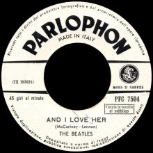 ITALY 1964 09 10 - PFC 7504 - CAN'T BUY ME LOVE / AND I LOVE HER - pic 2