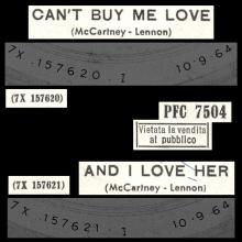 ITALY 1964 09 10 - PFC 7504 - CAN'T BUY ME LOVE / AND I LOVE HER - pic 3
