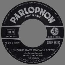 ITALY 1964 09 15 - QMSP 16367 - I SHOULD HAVE KNOWN BETTER ⁄ TELL ME WHY - B - LABELS - pic 5