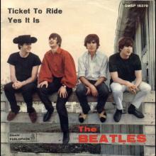 ITALY 1965 04 21 - QMSP 16378 - TICKET TO RIDE ⁄ YES IT IS - A - SLEEVES - pic 1