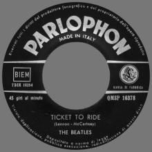 ITALY 1965 04 21 - QMSP 16378 - TICKET TO RIDE ⁄ YES IT IS - B - LABELS - pic 7
