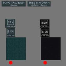 ITALY 1965 06 30 - QMSP 16381 - LONG TALL SALLY ⁄ SHE'S A WOMAN - B - LABELS - pic 2